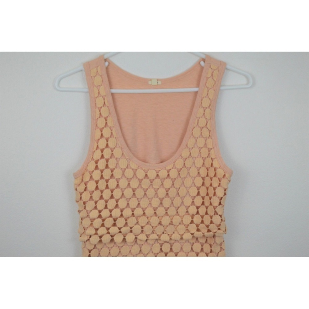 J Crew XS Shirt Circle Lace Cotton Tank Top Lace